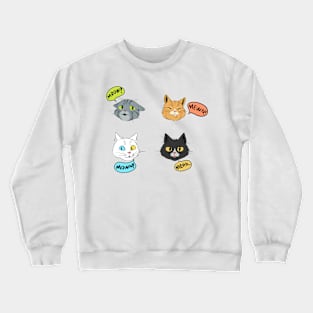 Cat Sounds Crewneck Sweatshirt